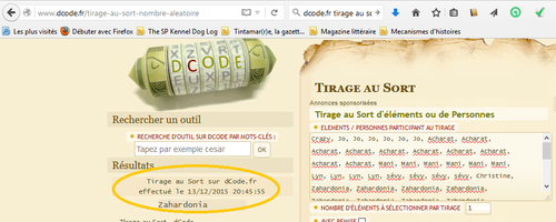 tirage au sort