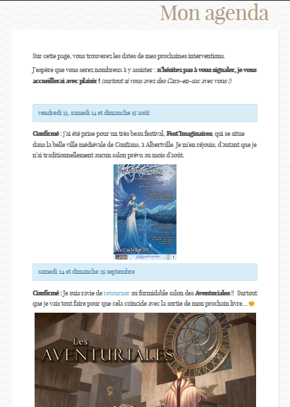 20 conseils aux visiteurs - mon agenda au 1er juillet 2017