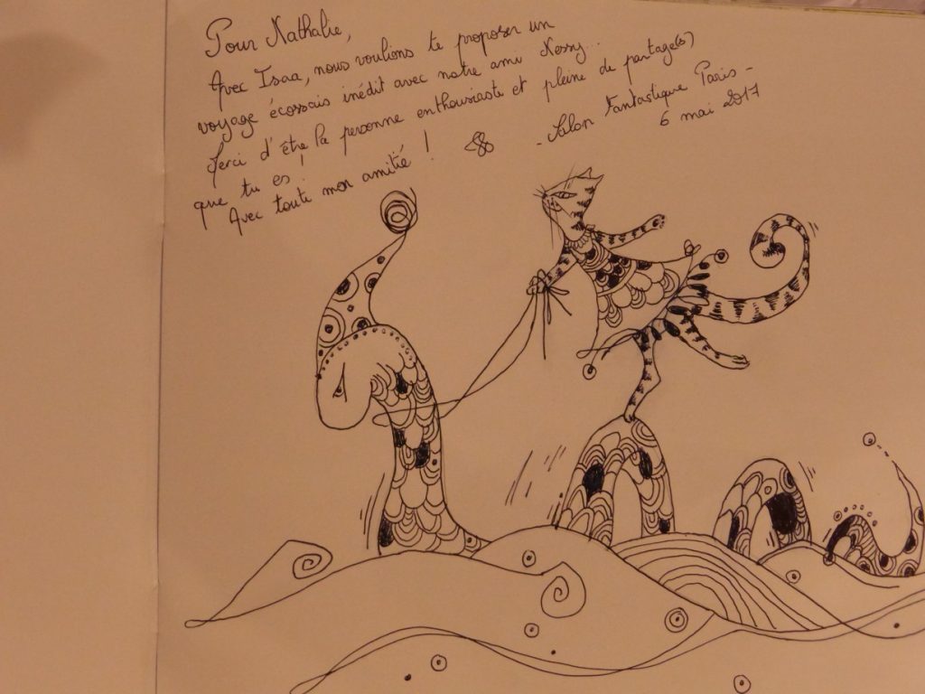Salon Fantastique Paris 2 - dédicace de l'arbre à chats