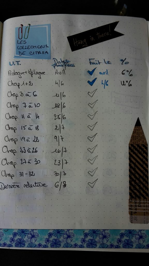 corrections éditoriales - Bujo - tracker suivi
