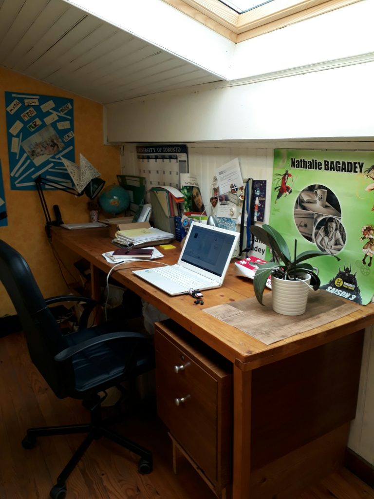 Bureau écriture blogging