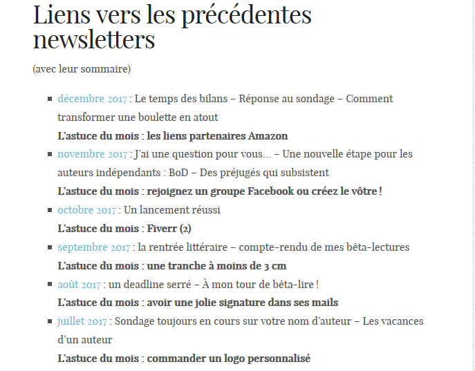 Bilan 2017