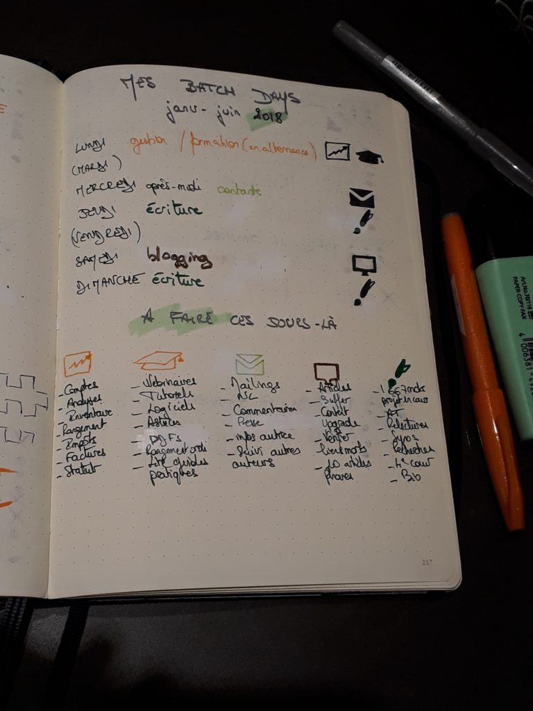 Routine et batch days